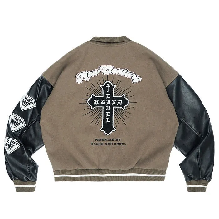 Harsh and Cruel New Century Embroidered Varsity Jacket