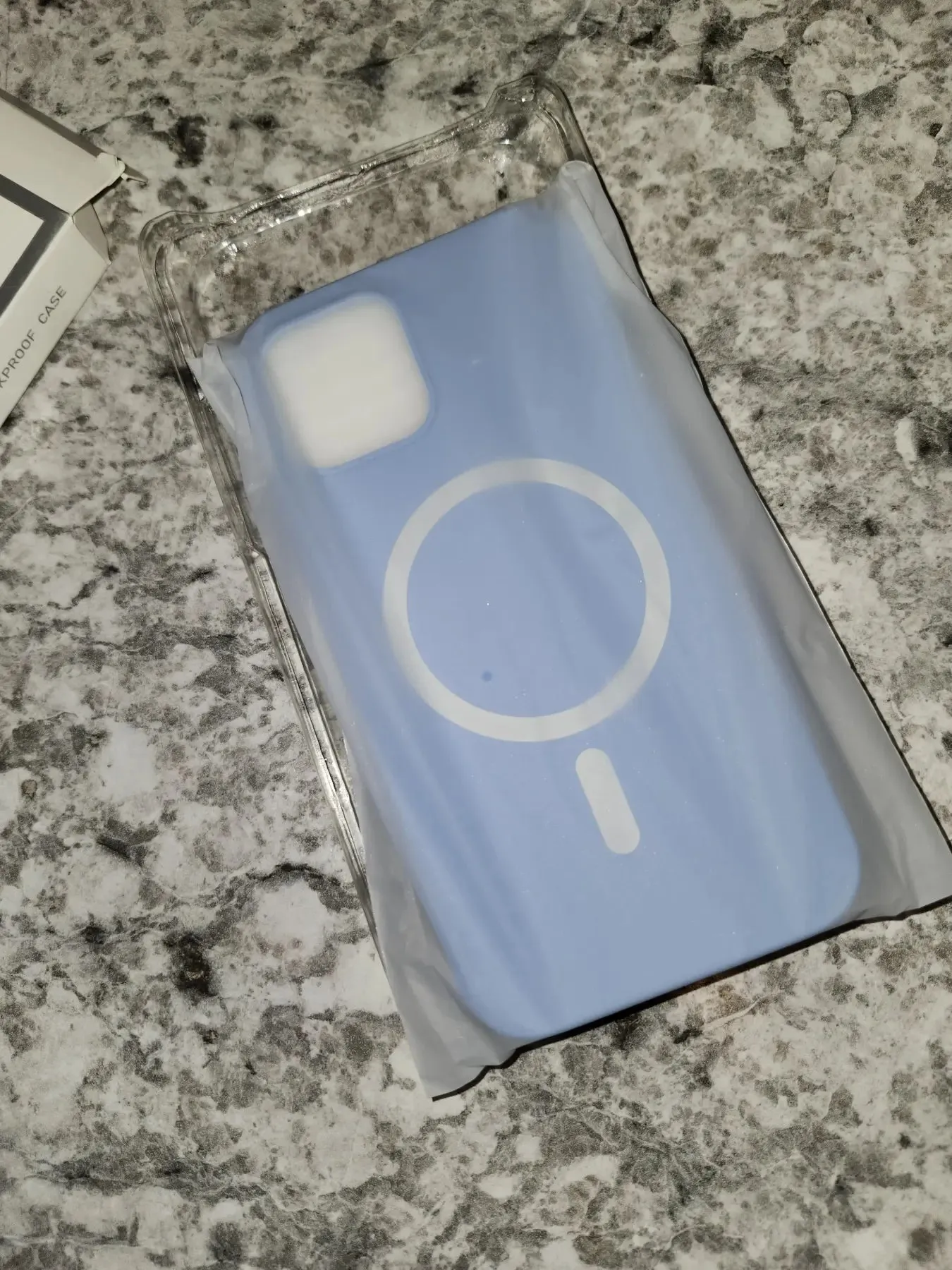 iPhone 12/12 Pro Silicone Magnetic Case Blue