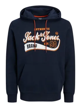 Jack & Jones Emett Navy Sweat Hoodie Navy