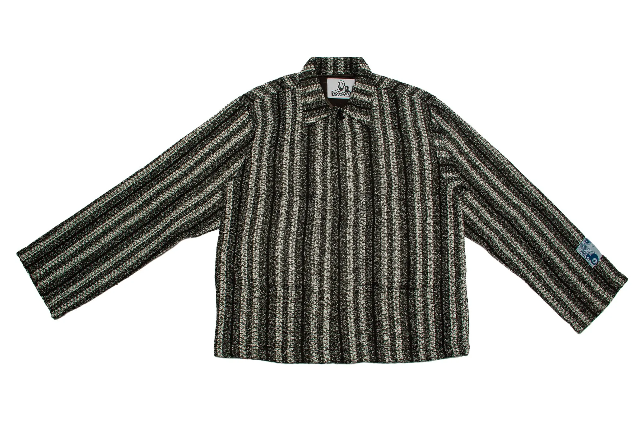 Jungles Jungles Boucle Minimal Work Wear Jacket "Black Stripe"