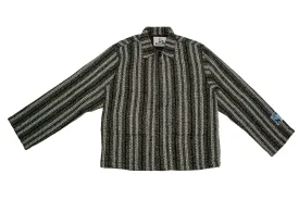 Jungles Jungles Boucle Minimal Work Wear Jacket "Black Stripe"