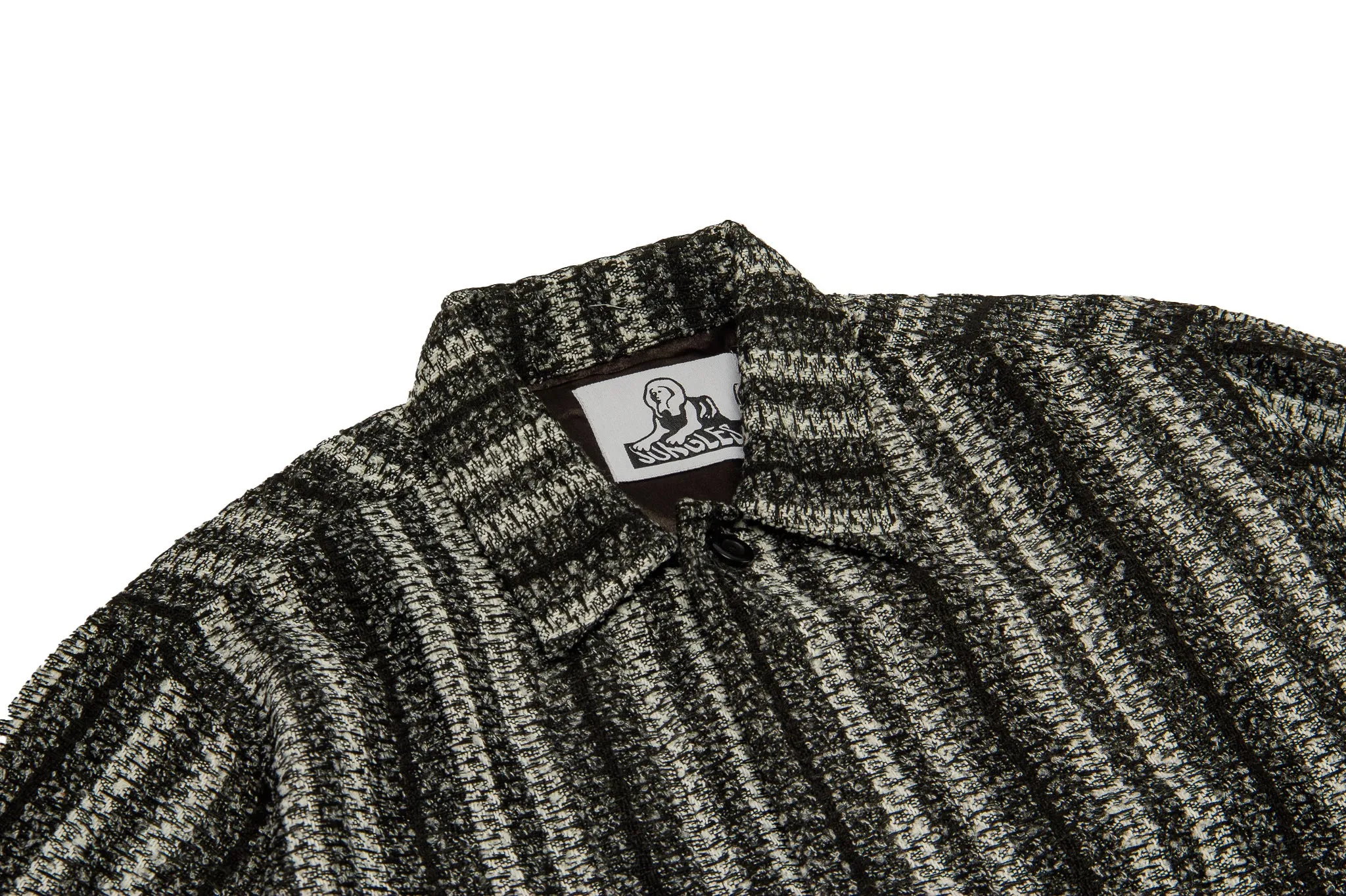 Jungles Jungles Boucle Minimal Work Wear Jacket "Black Stripe"