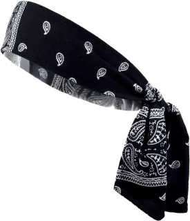 Kenz Laurenz Headbands Tie on Headband for Women Men Running Athletic Hair Head Band Elastic Sports Sweat Basketball Sweatband Stetchy Yoga Workout Sweatbands Adjustable Non-Slip Moisture Wicking