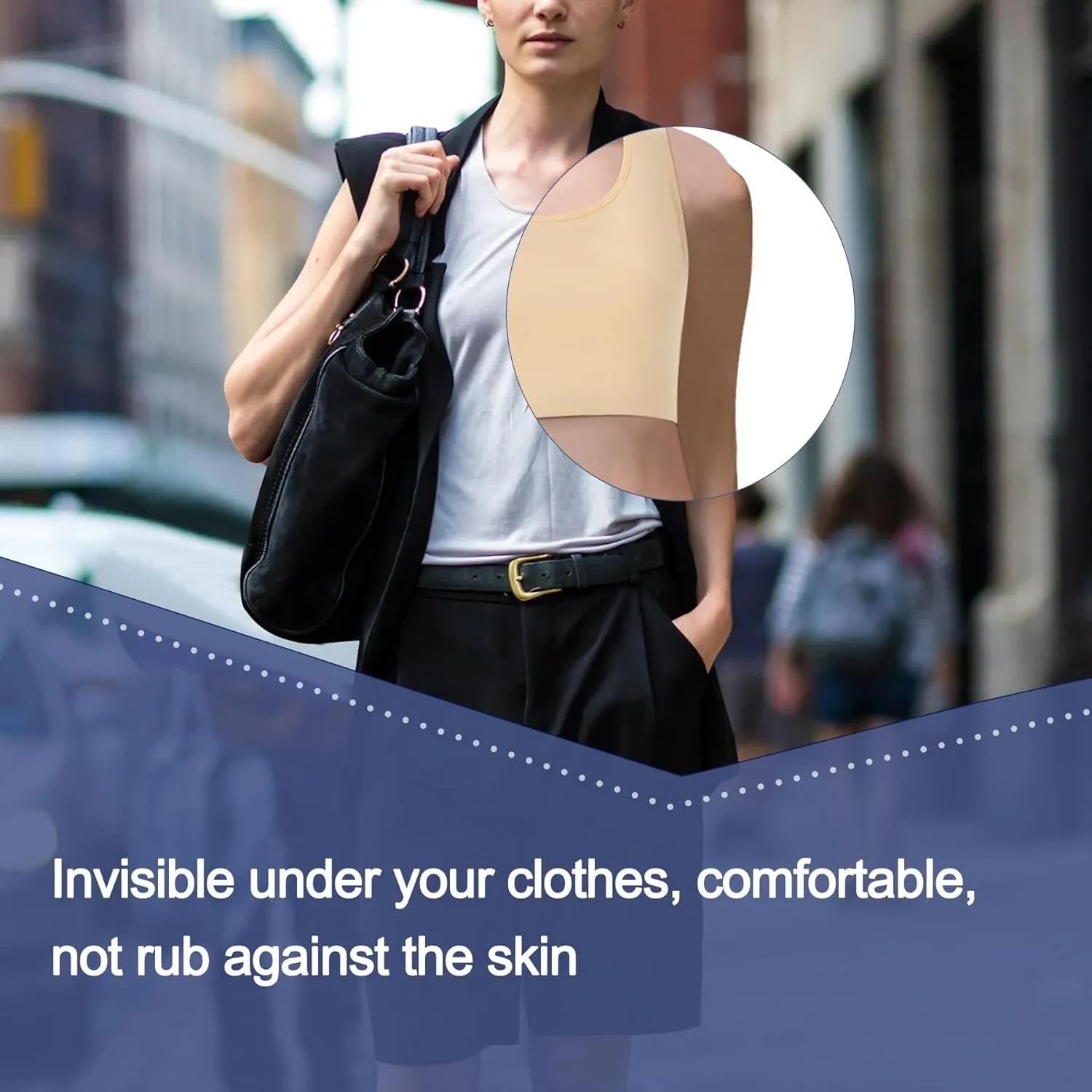 LEINIDINA Chest Binder for Transgender FTM LGBT Tomboy Tops Women Breathable Binder Bra Tank Tops Elastic