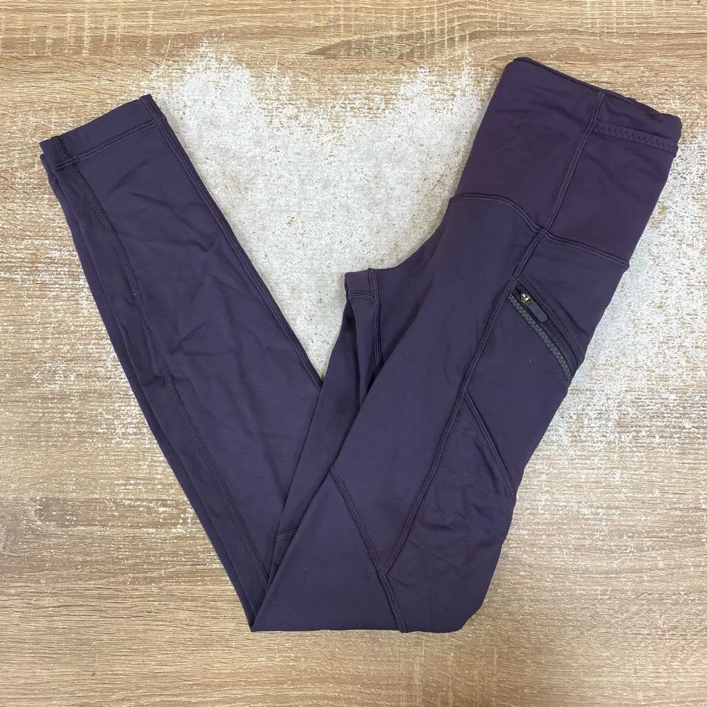 Lululemon - Women's Fleece-Lined Pocket Leggings: Purple-women-2