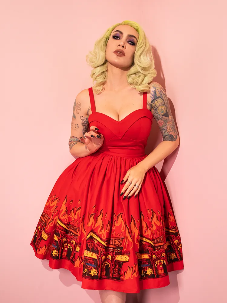 Maneater Top in Inferno Red - Vixen by Micheline Pitt