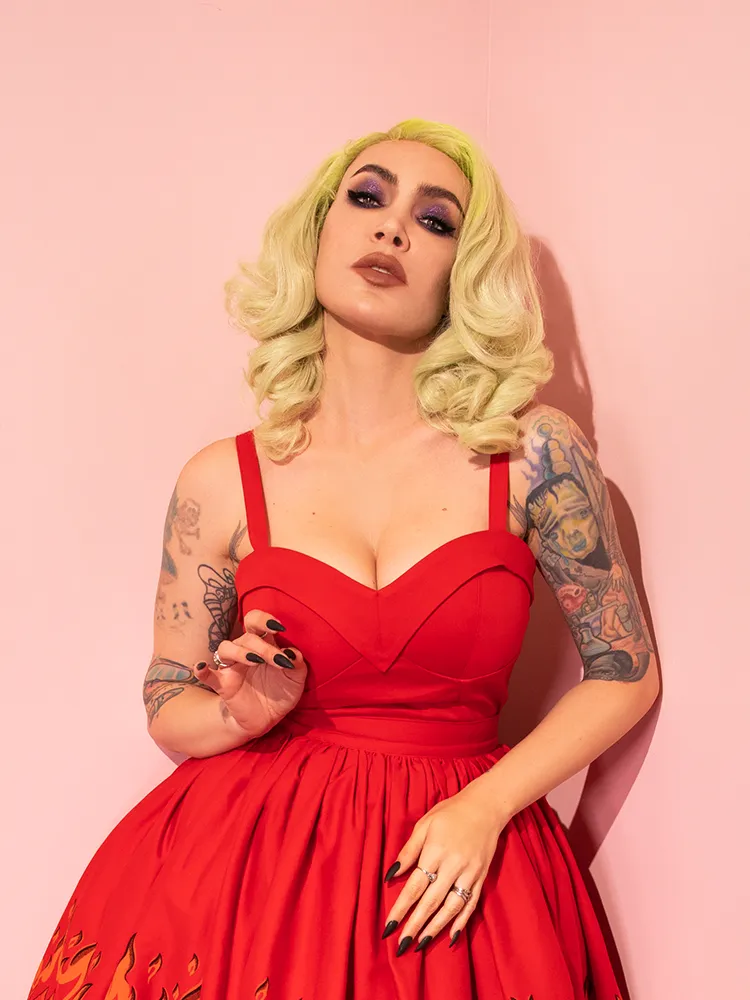Maneater Top in Inferno Red - Vixen by Micheline Pitt
