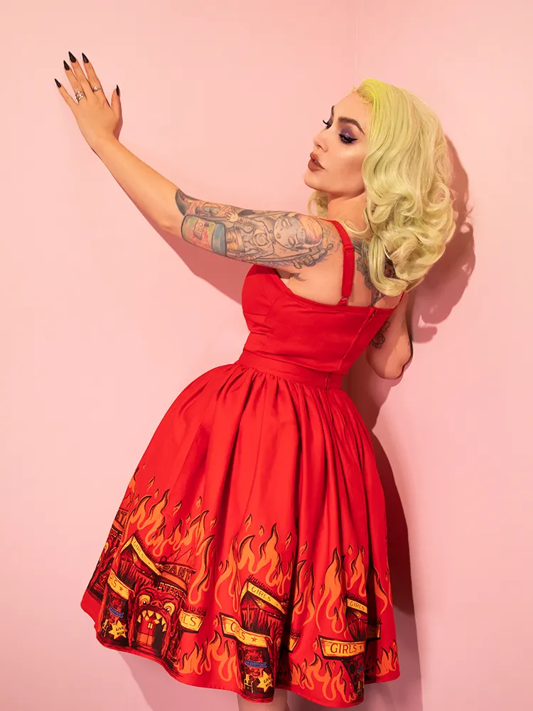Maneater Top in Inferno Red - Vixen by Micheline Pitt