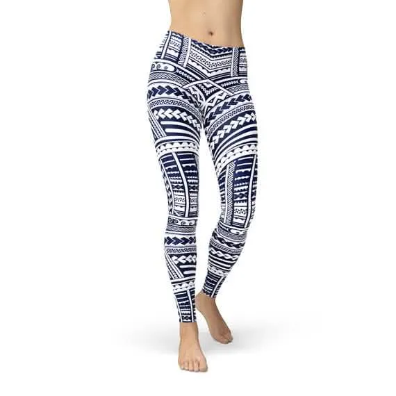 Maori-Inspired Women's Activewear Leggings