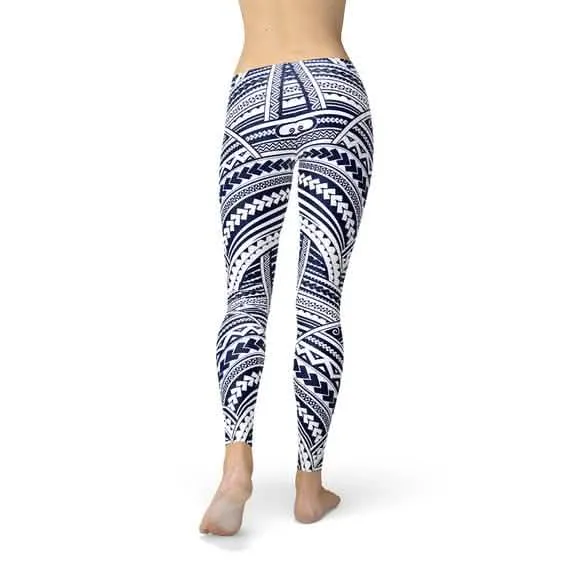 Maori-Inspired Women's Activewear Leggings