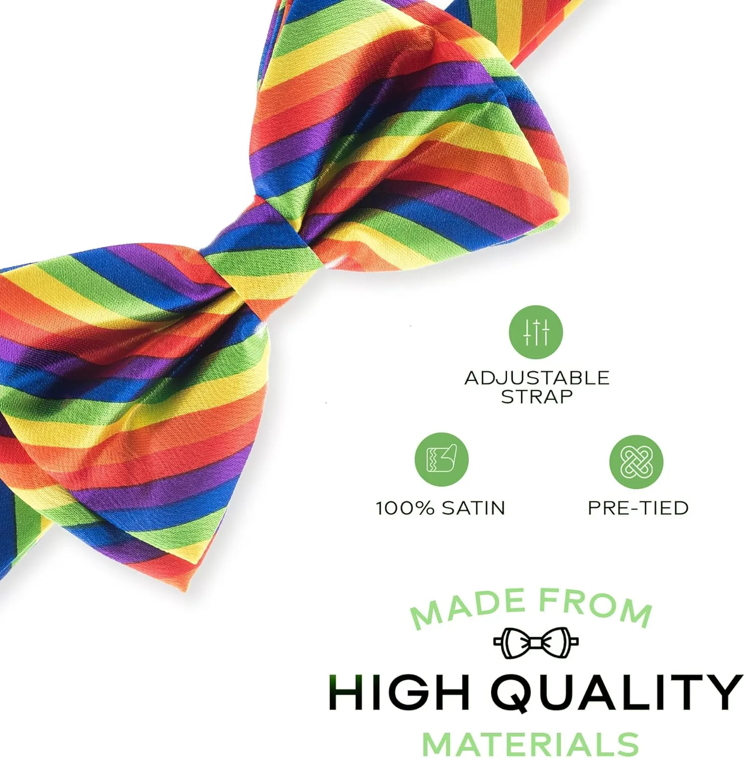 Mens Adjustable Pre-Tied Bow Ties - Bowties for Men - Many Colors to Choose From