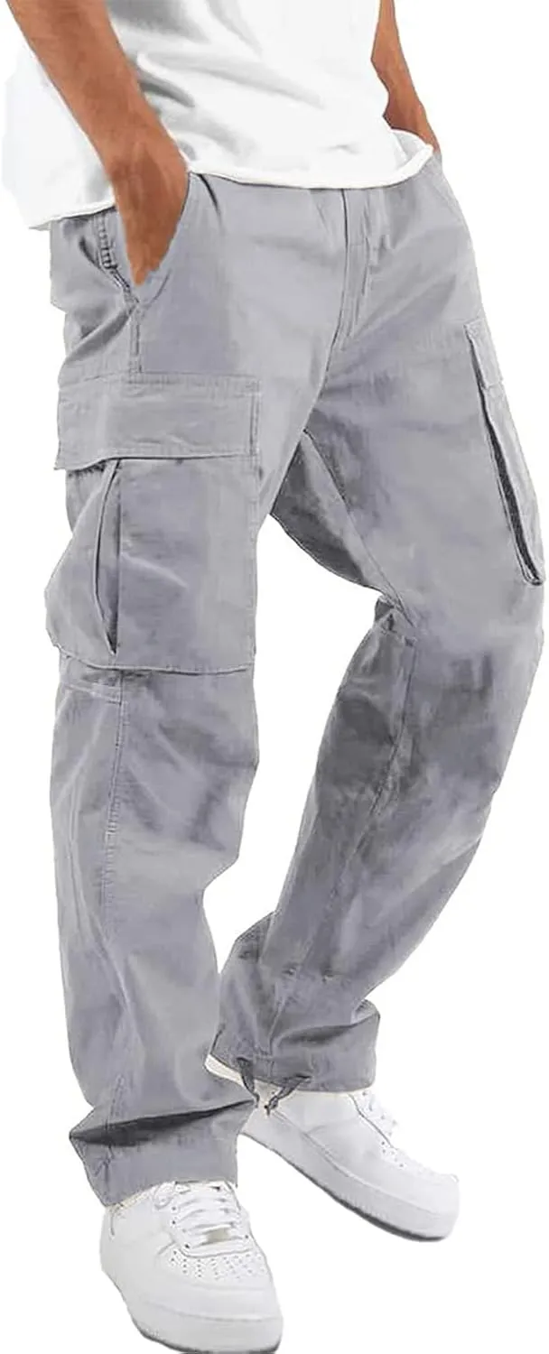 Mens Cargo Pants Casual Outdoor Hiking Pants for Men Athletic Joggers Sweatpants