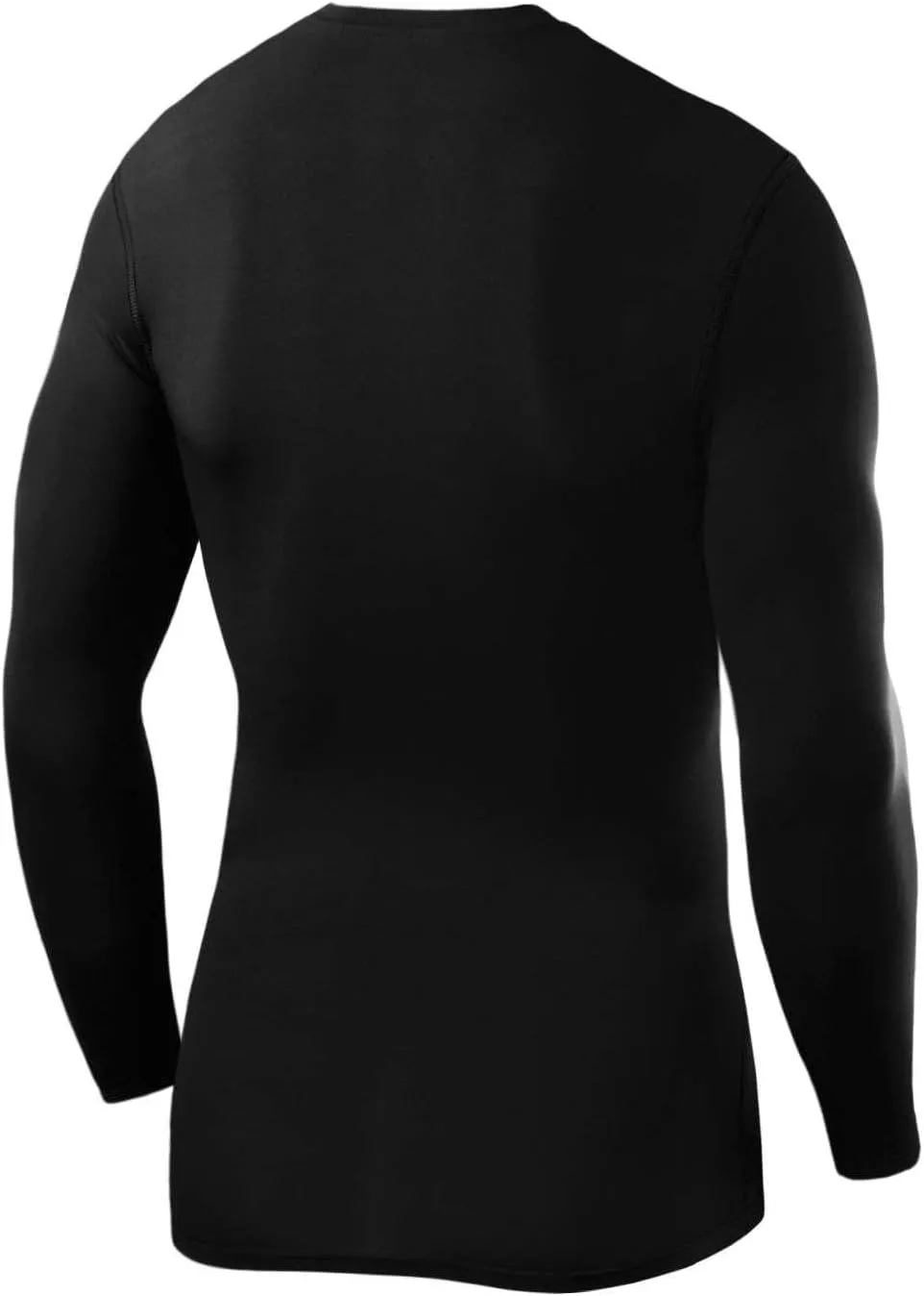 Men's Compression Shirts Long Sleeve Athletic Workout Top, Rash Guard Base Layer Sports Undershirt - Crew Neck