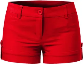 MixMatchy Women's Casual Body Enhancing Comfort Cuffed Shorts with Pockets