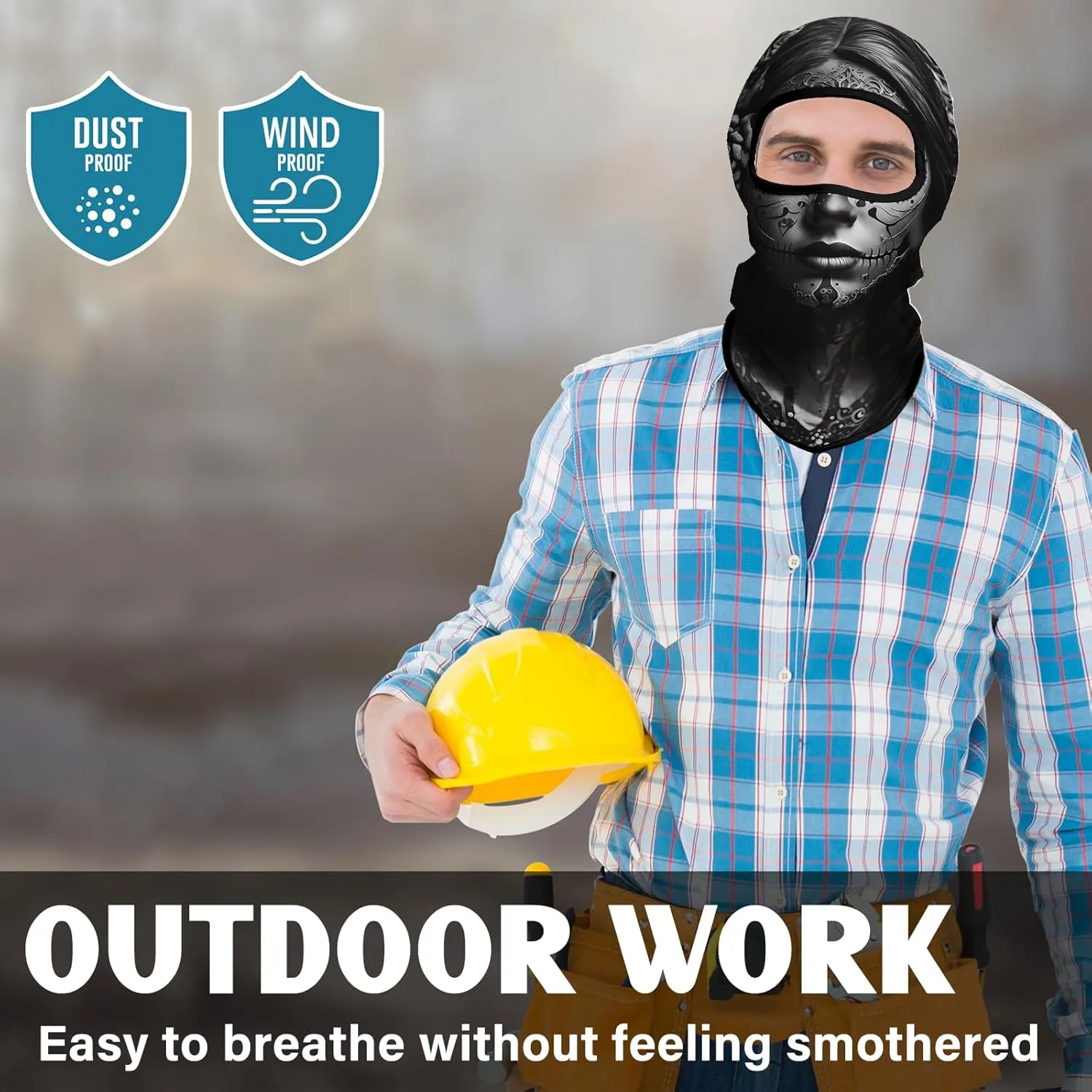 Obacle Balaclava Face Mask for Men Women Motorcycle Ski Hunting Cycling Fishing