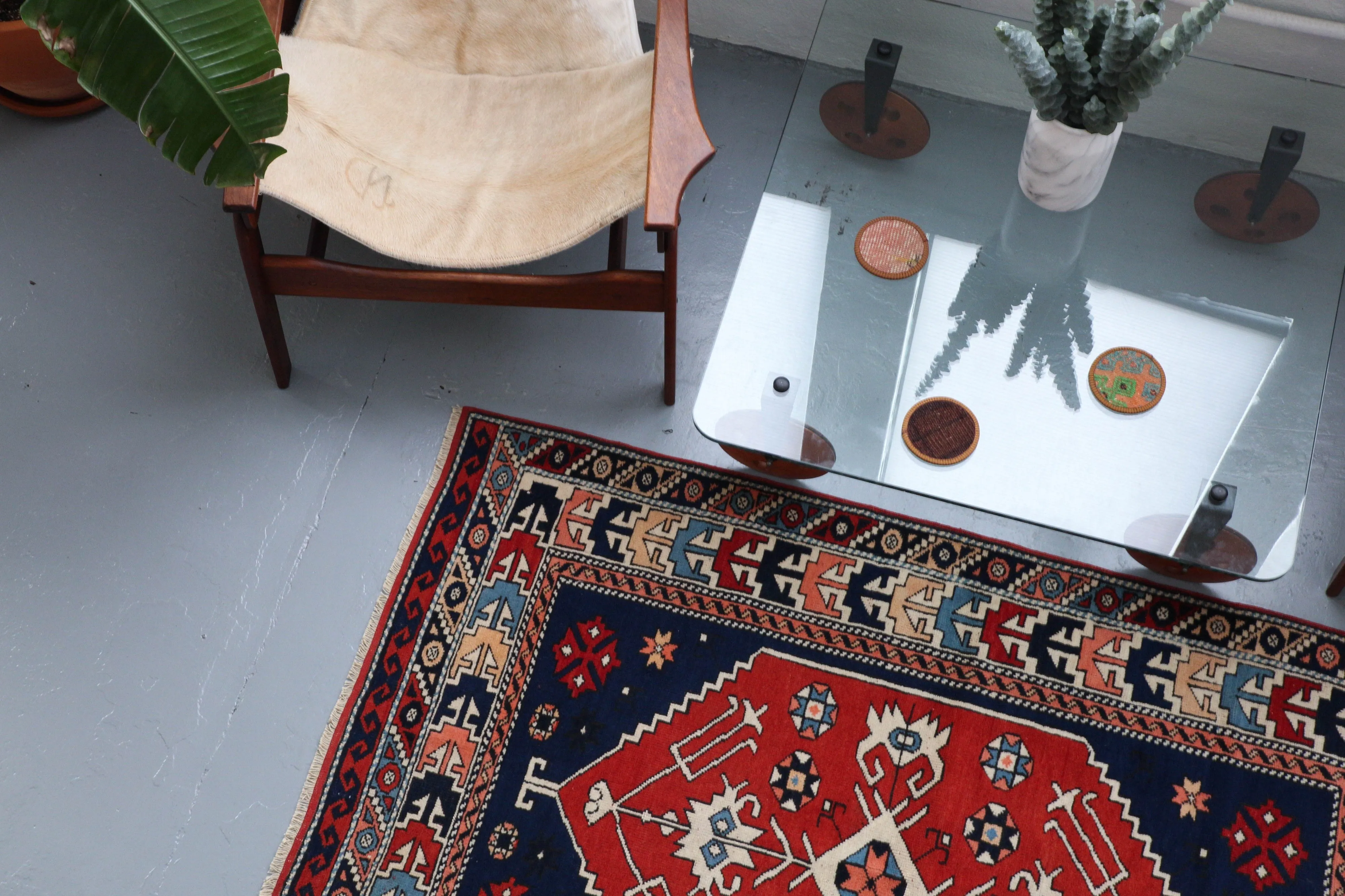 Old Turkish Aegean Nomad Rug