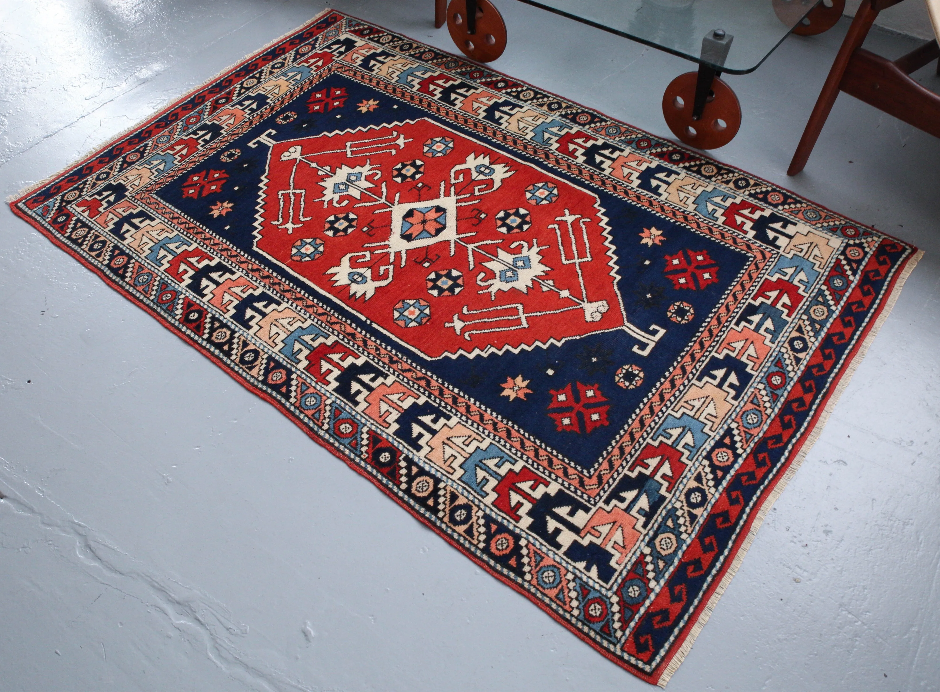 Old Turkish Aegean Nomad Rug