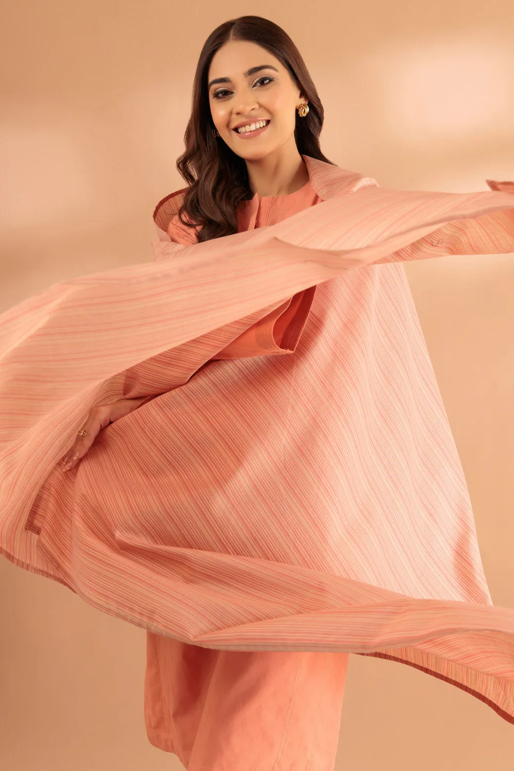 ORANGE-JACQUARD-3 PIECE (SS2243P109)BIN 43 R14