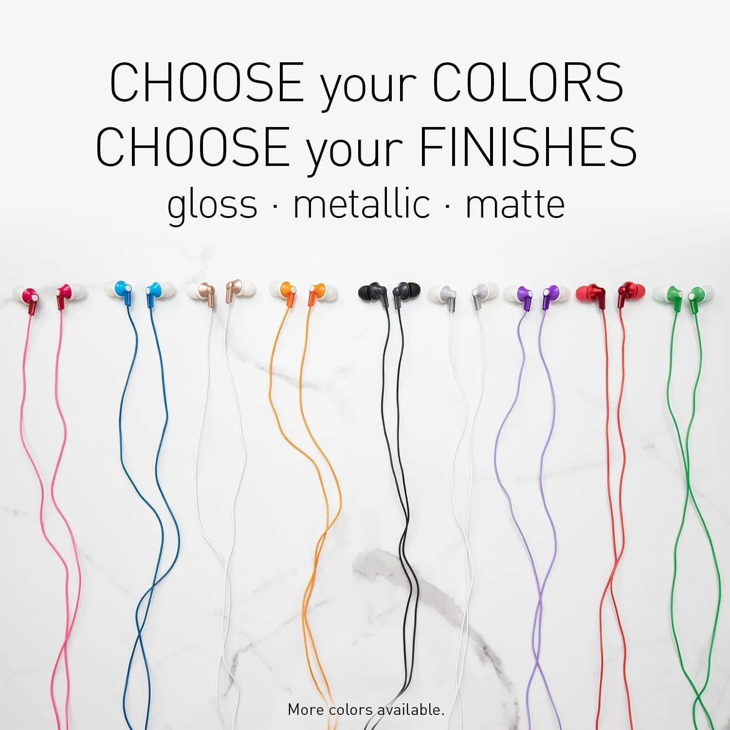 Panasonic ErgoFit Wired Earbuds, 3.5mm Jack in-Ear Headphones with Dynamic Crystal-Clear Sound and Soft Ergonomic Custom-Fit Earpieces (S/M/L), for Phones and Laptops - RP-HJE120-VA (Metallic Purple)