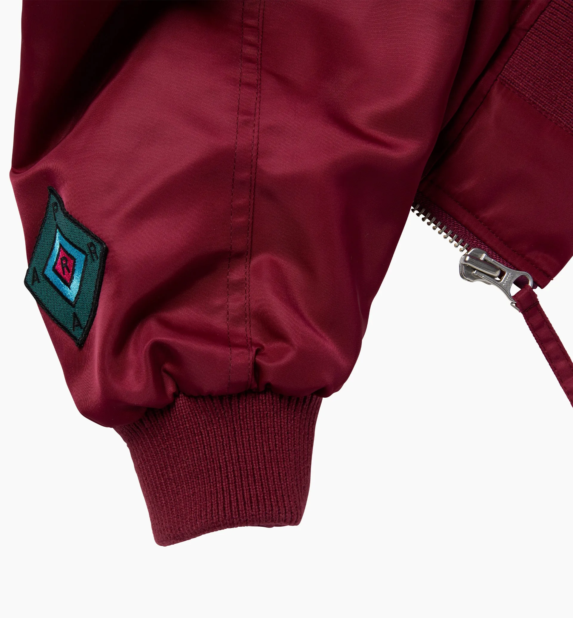 Parra Stacked Pets Varsity Jacket - Deep Red
