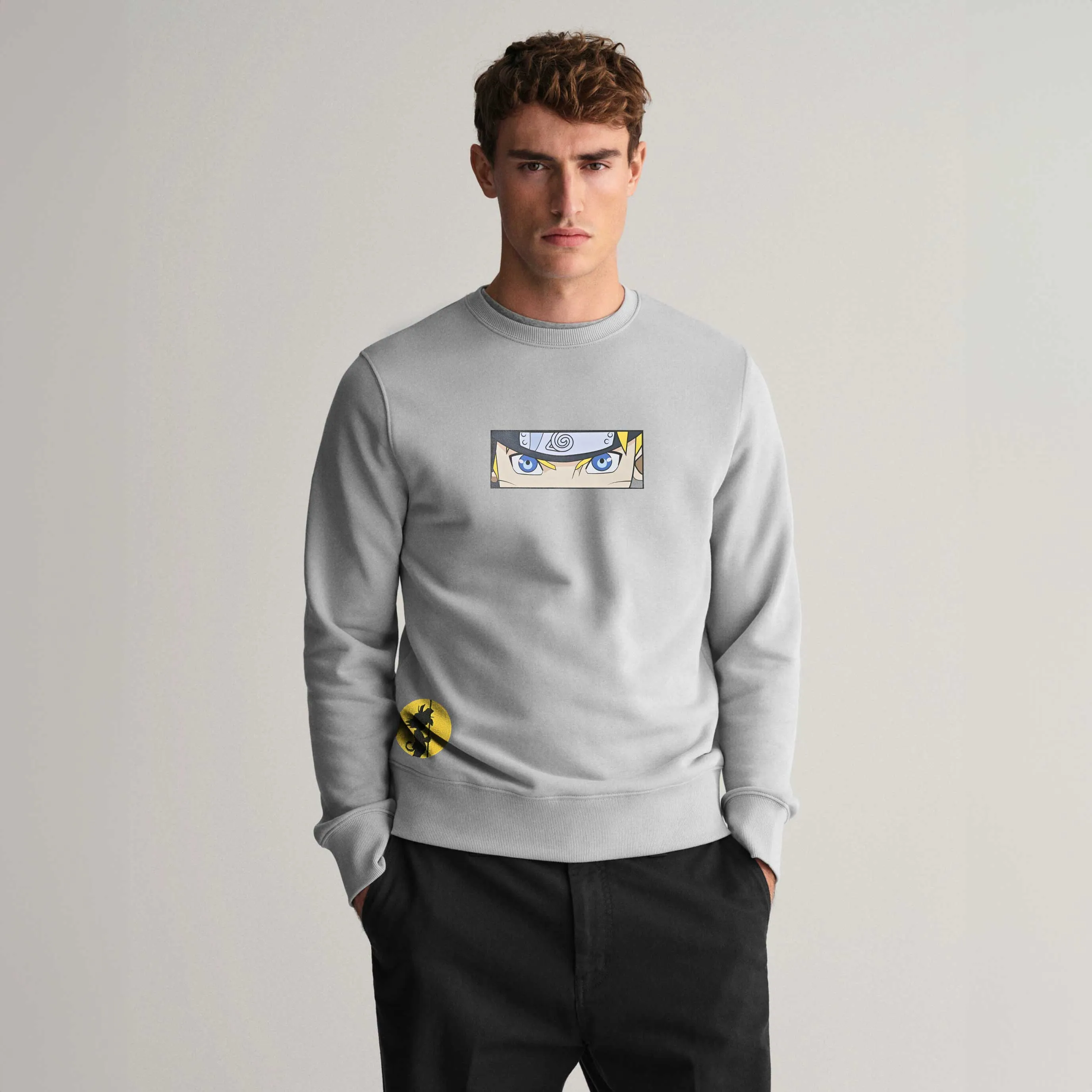 Polo Republica Men's Naurto Printed Fleece Sweat Shirt