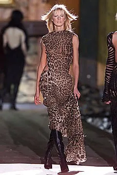 Roberto Cavalli - As Seen on 2001 Runway Collection - Leopard Sleeveless and Backless Long Gown - S