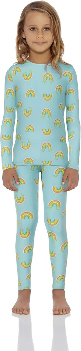 Rocky Thermal Underwear for Kids, Girls Thermals Top and Bottom Set, Long Johns Underwear, Base Layer for Cold weather/skiing