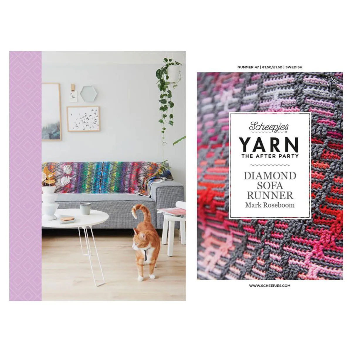 Scheepjes YARN The After Party Patterns - 47 Diamond Sofa Runner