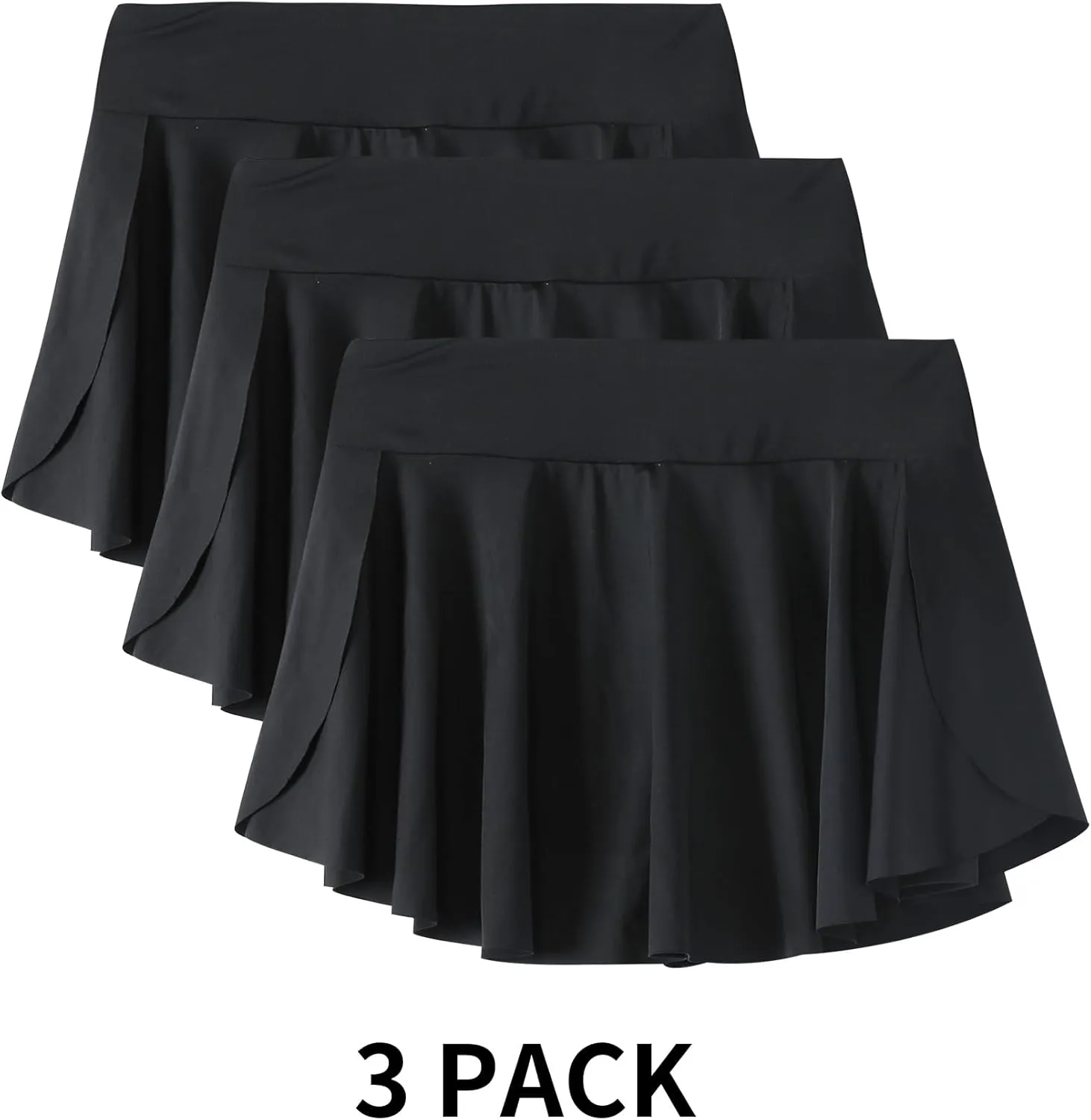 Skort Girls, Athletic Skirts for Tennis Golf, Butterfly Flowy Shorts for Kids, Shorts with Pocket
