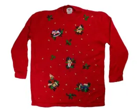 Stitched Gifts-Medium Christmas Sweater
