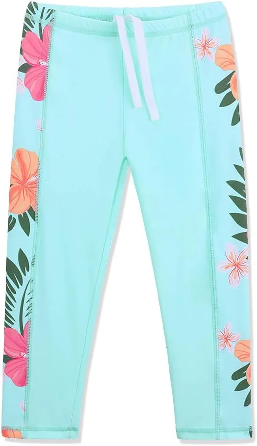 TFJH E Girls Long Sleeve Swimsuit Two Piece Swimwear 3-12 Years UPF 50  Sunsuits