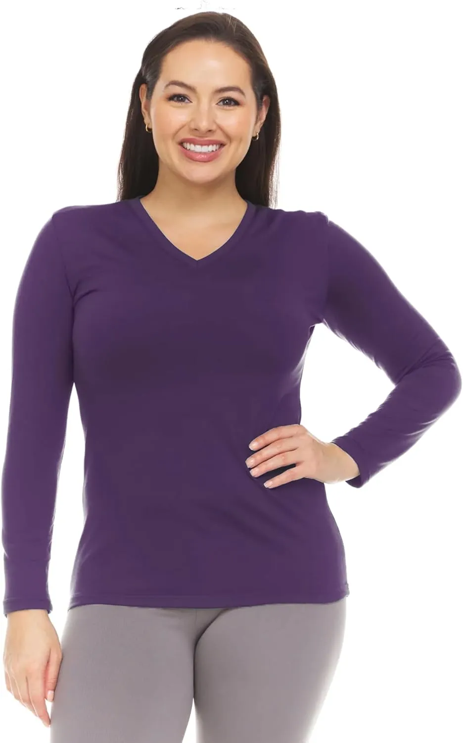 Thermajane Long Sleeve Thermal Shirts for Women Cold Weather, Womens Thermal Underwear Tops, Base Layer Women Thermal