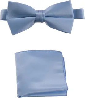 Tuxgear Mens and Kids Adjustable Bow Tie and Pocket Squares in Assorted Colors