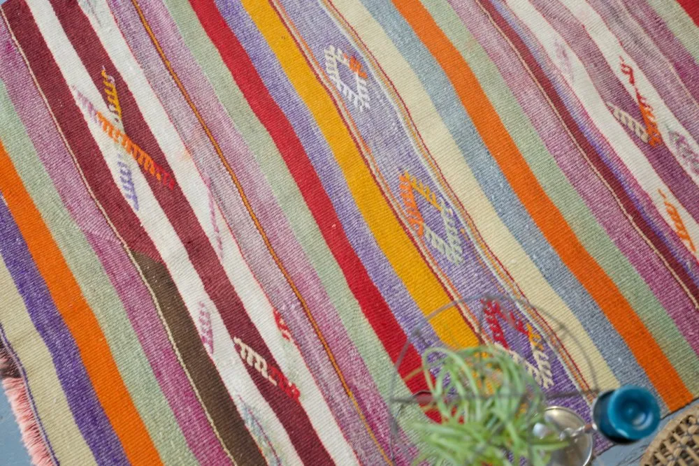 Vintage Anatolian Kilim 3.3ftx6ft