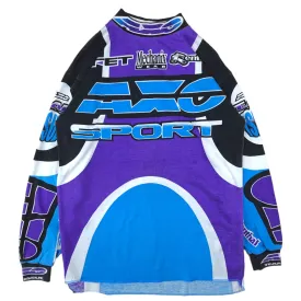 Vintage Axo Motorcross Racing Longsleeve T-Shirt - M