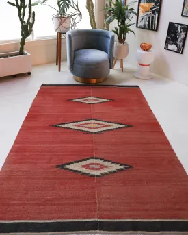 Vintage Canakkale Kilim Rug 4'9"x7'3"