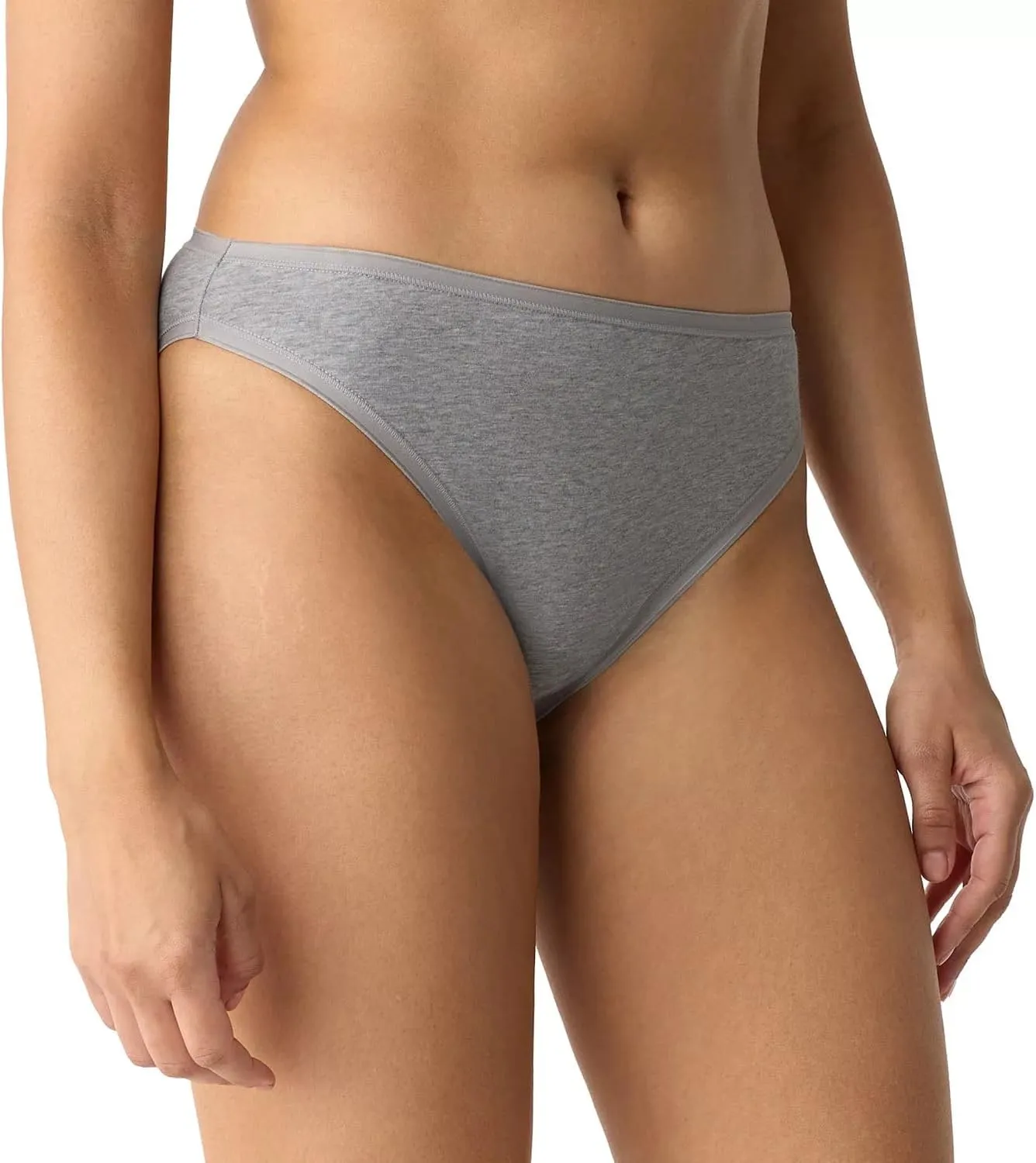 Women's 5-Pack Organic Cotton Stretch Bikini Panties, Ladies Soft Breathable Comfort Sexy Underwear